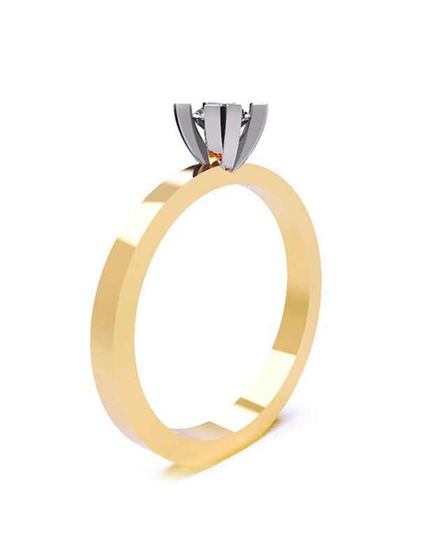 Anillo de Compromiso de 10K con Circonia Talla ... image number null