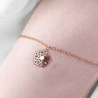 Pulsera cadena Dalia de plata con ba&ntilde;o de oro rosa