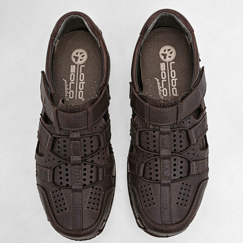 Lobo Solo Sandalia para hombre caf&eacute; image number null