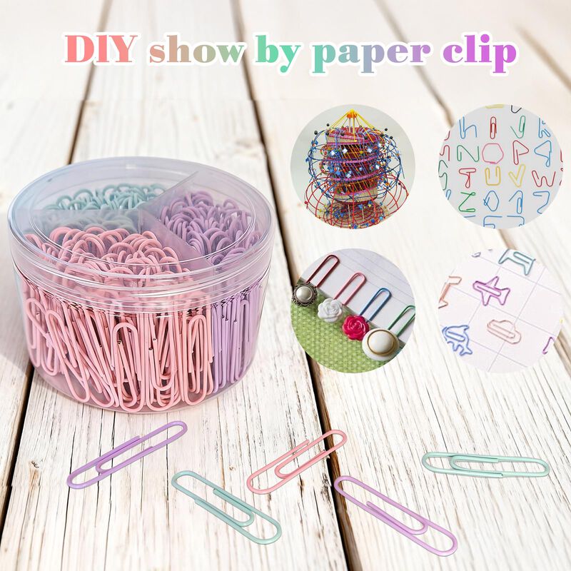 Clips De Papel Jumbo Nustartain Color Pastel Ma... image number null