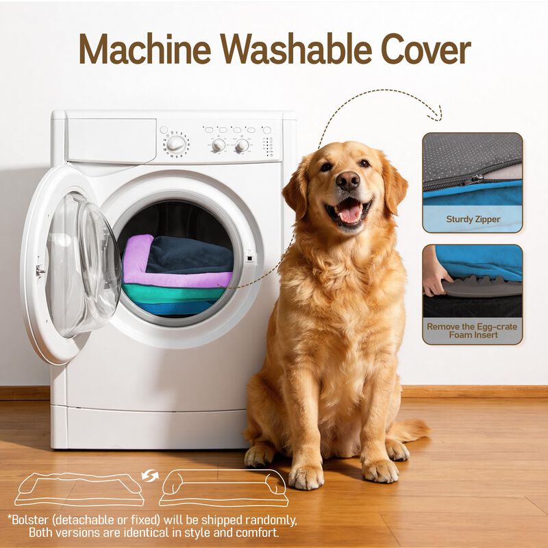Cama Ortop&eacute;dica Lavable Para Perros Grandes Com... image number null