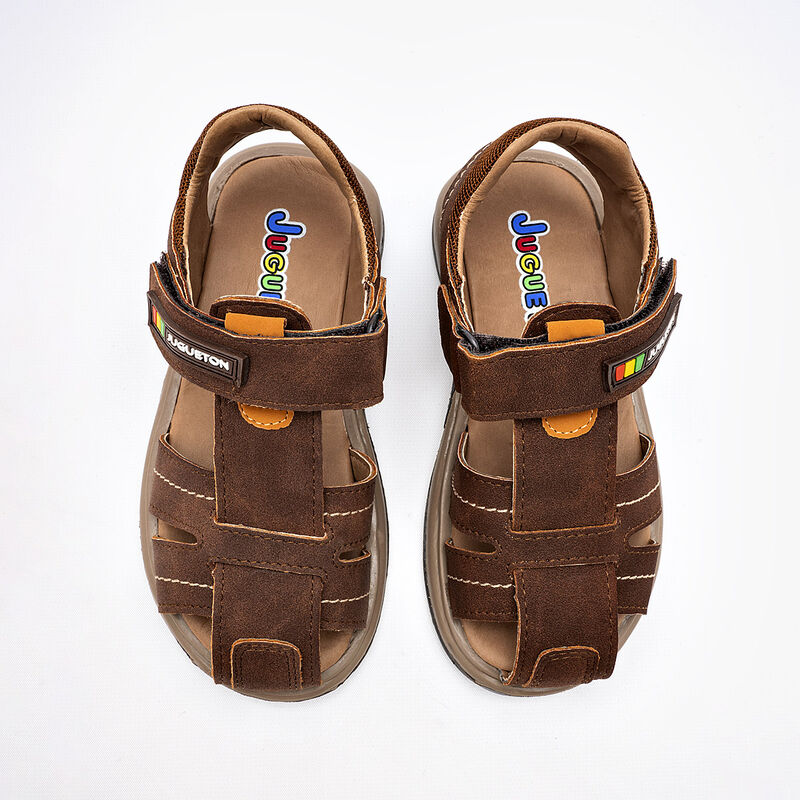 Juguetón Sandalia para niño café image number null