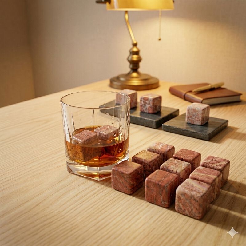 Piedras De Whisky En Caja De Regalo (rojas) image number null