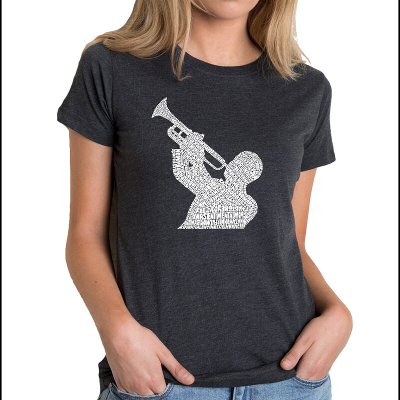 Camiseta Mezcla Premium Word Art Para Mujer - C... image number null