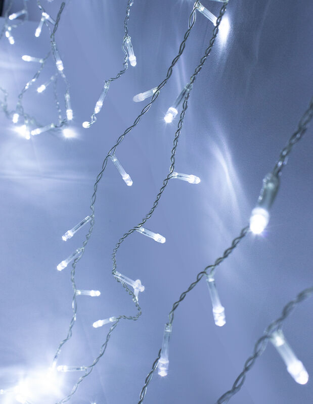 Serie cascada luz blanca 300 LED 8 funciones 6M image number null