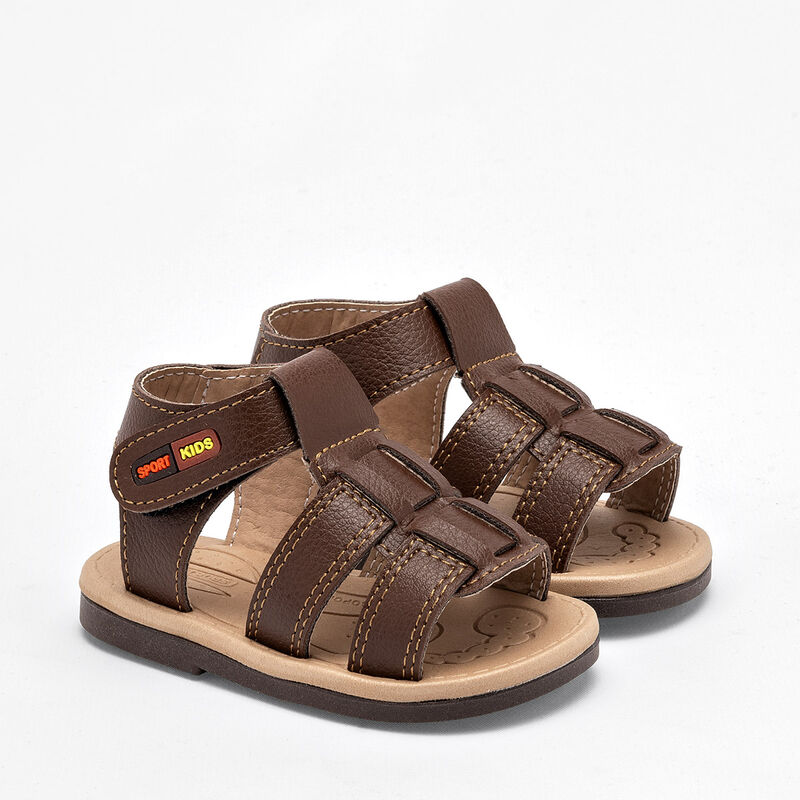 Biberones Sandalia para beb&eacute; ni&ntilde;o caf&eacute; image number null