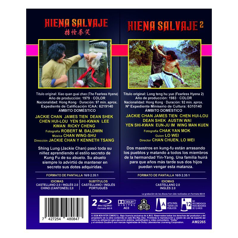 Pack La Hiena Intr&eacute;pida 1 Y 2 [blu-ray] (1979) ... image number null