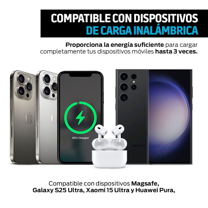 Power Bank Inalámbrico Magnético de 10,000 mAh ... image number null