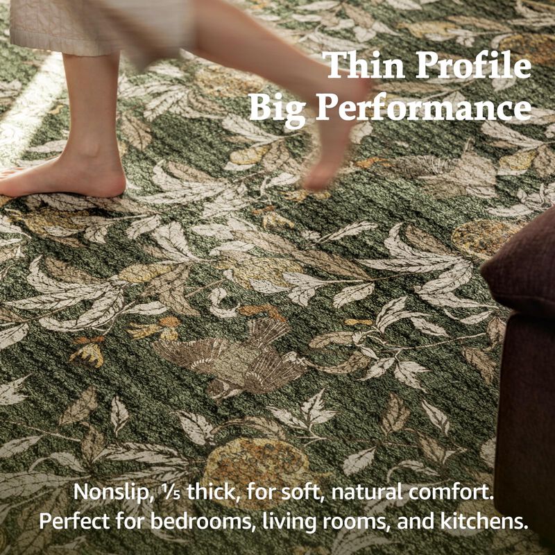 Alfombra Jinchan 132x178 Cm Floral Vintage Lava... image number null