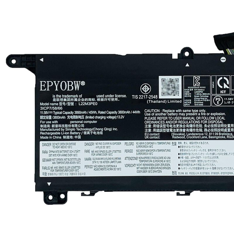 Bater&iacute;a Para Port&aacute;til Epyobw L22m3pe0 45wh 11.5... image number null