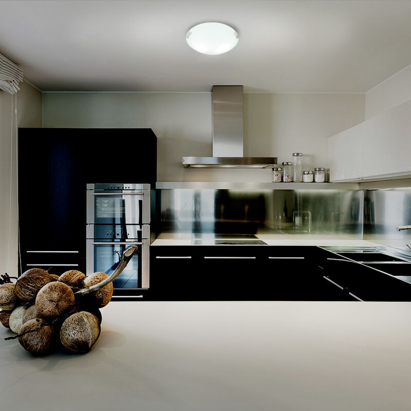 Lampara Para Interior En Plaf&oacute;n Satinado E27x2 ... image number null