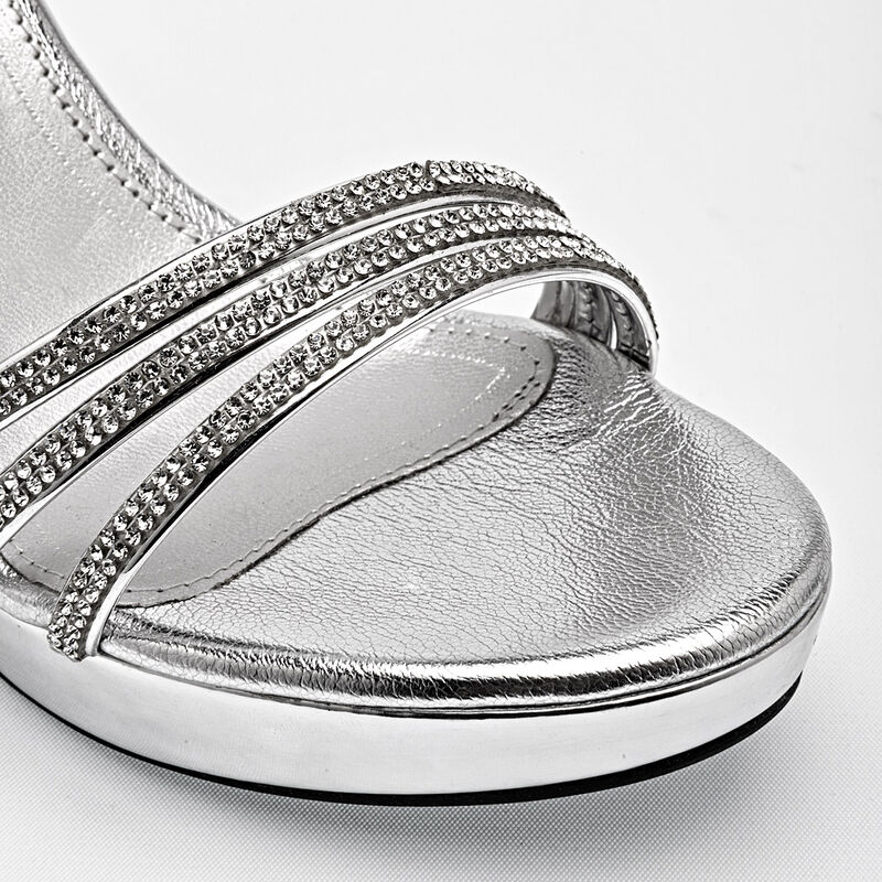 Stella Zapatilla Abierta Para Mujer Plata Cod 1... image number null
