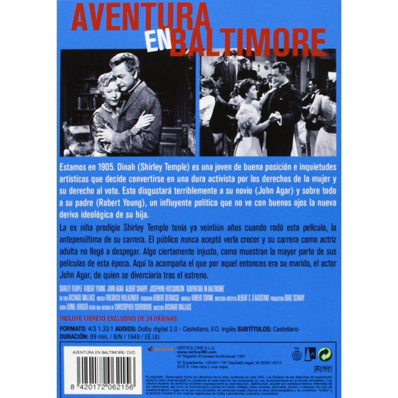 Filmoteca Rko: Aventura En Baltimore (dvd) image number null
