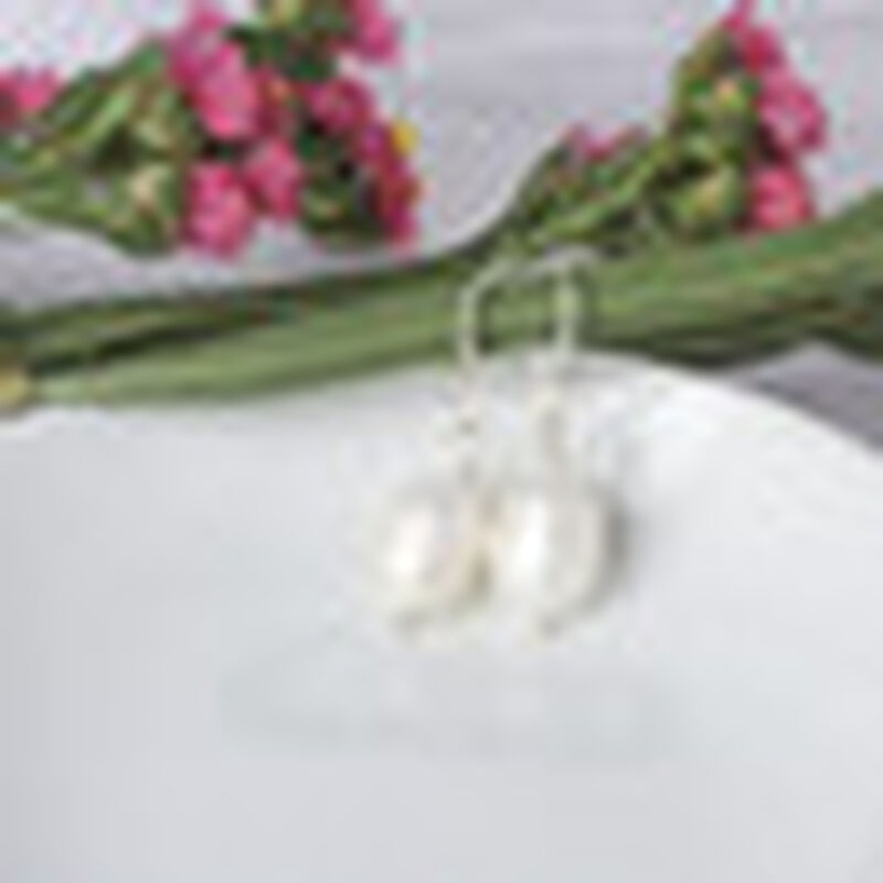 Aretes de Perla con Gancho De Plata image number null