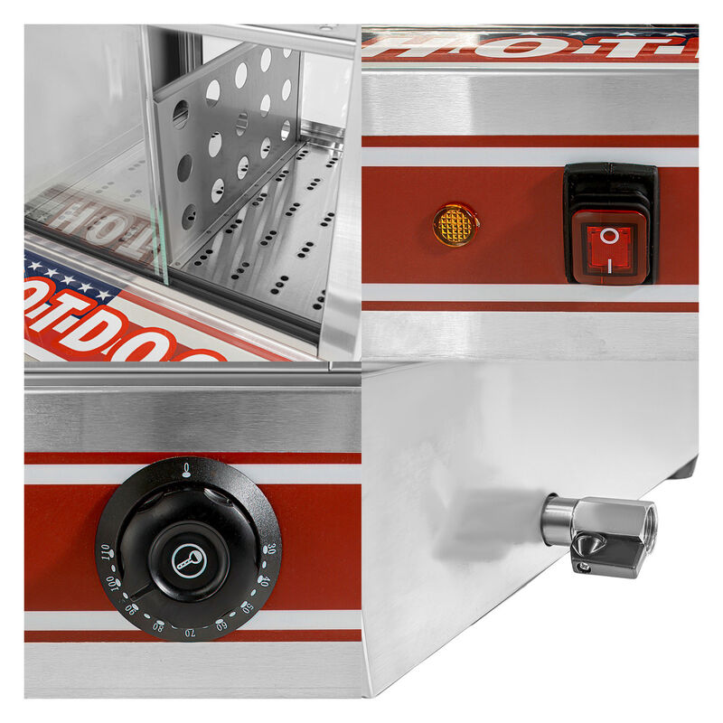 Vitrina Calentadora Vaporizadora Hot Dogs Salch... image number null