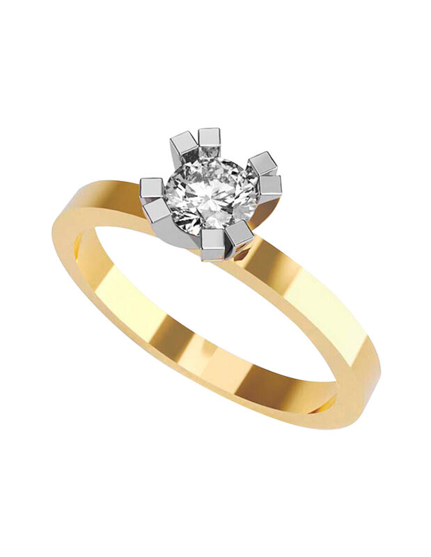 Anillo de Compromiso de 10K con Circonia Talla ... image number null