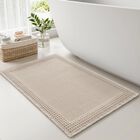 Tapete Resare Para Ba&ntilde;o 61 &times; 91 cm Beige Claro Antideslizante