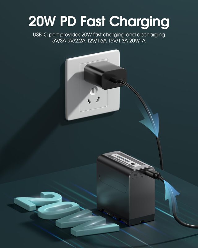 Bater&iacute;a De Repuesto Firstpower Np-f970 Con Usb-... image number null