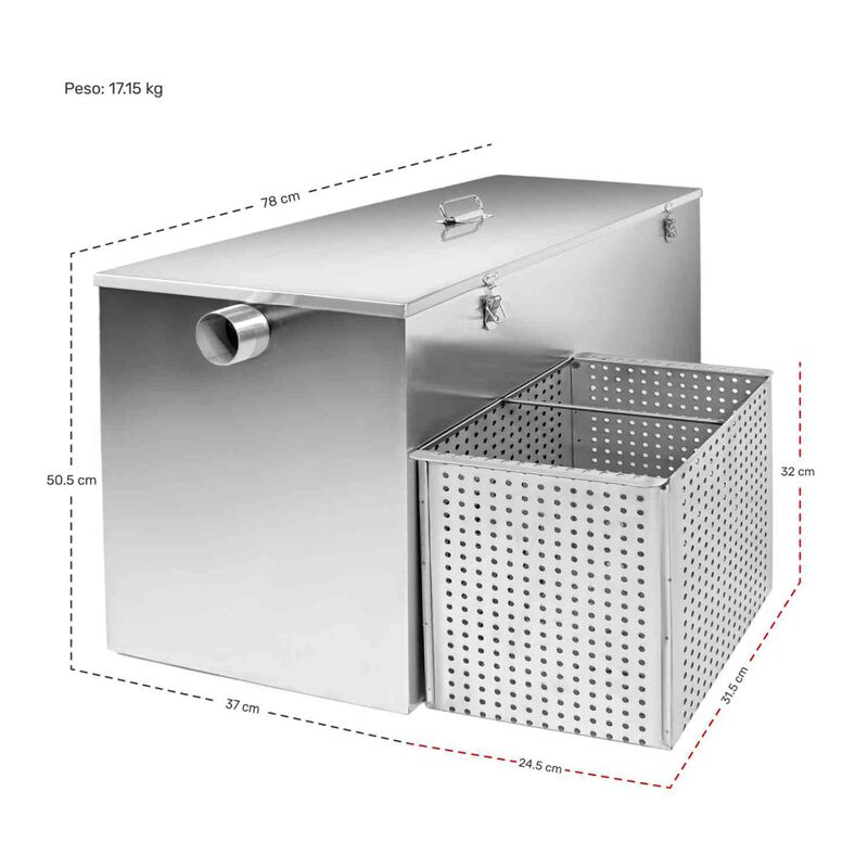 Trampa Grasa Industrial Restaurantes Acero Inox... image number null