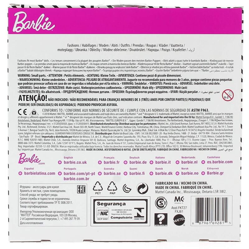 Paquete Moderno De Ropa De Barbie Con 2 Atuendo... image number null