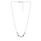 Gargantilla De Plata Con Zirconias Y Piedras Negras