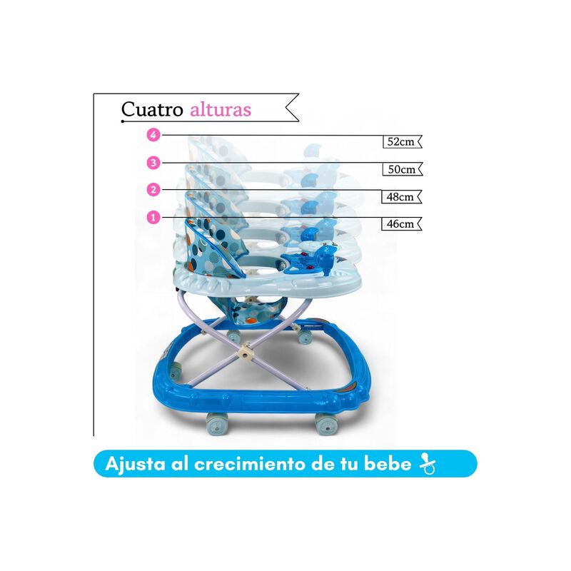 Andadera Plegable Aluminio Con Juguetero Intera... image number null