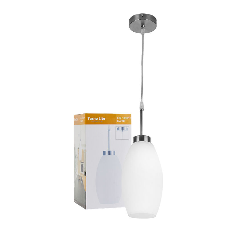 L&aacute;mpara Colgante Lamina De Acero Satinado 20w 1... image number null