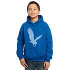 Sudadera Con Capucha Word Art Para Ni&ntilde;o - &Aacute;guila - Azul Rey