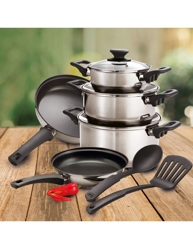 BATERIA COCINA TRAMONTINA 32300348 10 PZS ACERO... image number null