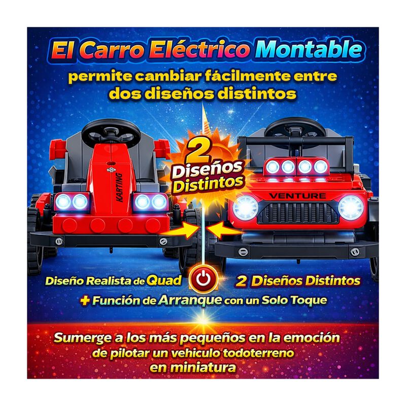 Carro Electrico Montable Infantil Armable Contr... image number null