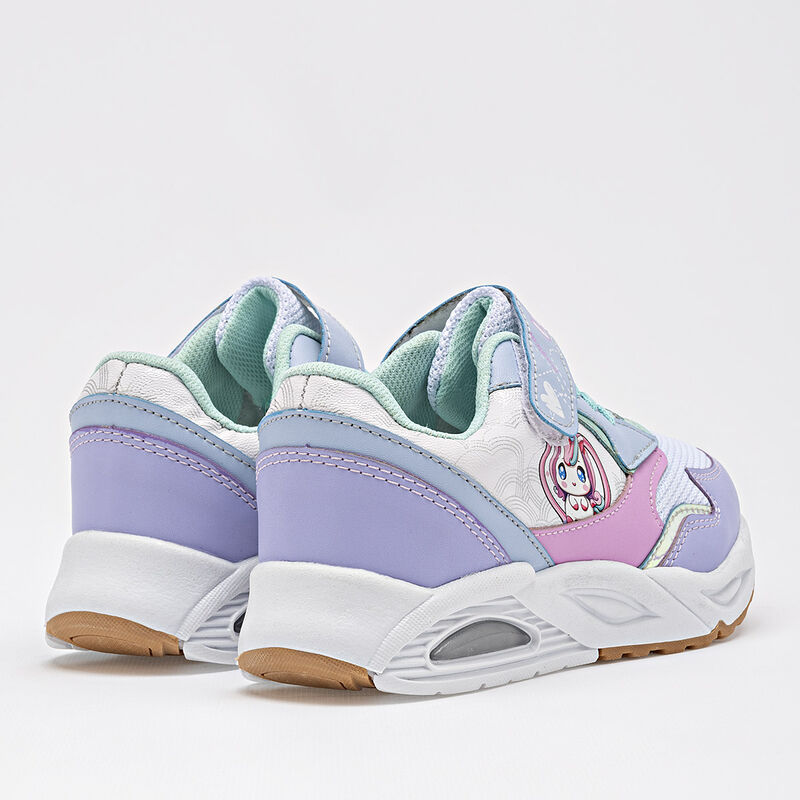 Lux-10 Tenis urbano para ni&ntilde;a. Blanco multicolo... image number null