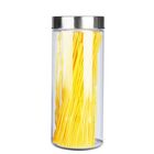 Recipiente redondo de vidrio con tapa 2 L