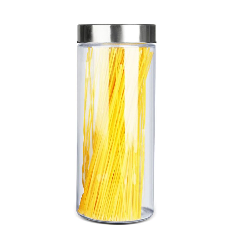 Recipiente redondo de vidrio con tapa 2 L image number null