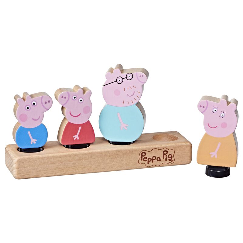 Figuras Familiares De Madera De Peppa Pig, Jugu... image number null