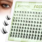 Pesta&ntilde;as Postizas Keyyou 5‑7 mm Estilo Manga Con Grupos Esponjosos