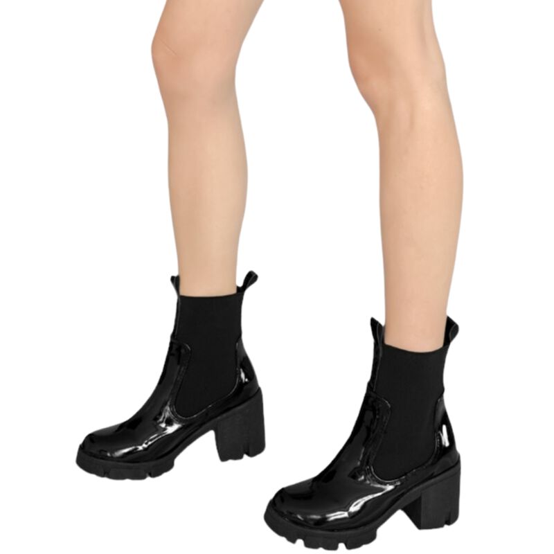 BOTINES LIGEROS PARA MUJER MALABIS BOT-1008 NEG... image number null