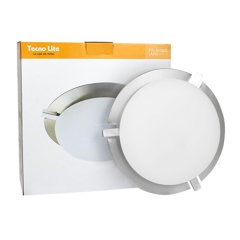 Lampara Para Interior En Plaf&oacute;n Satinado E27x2 ... image number null