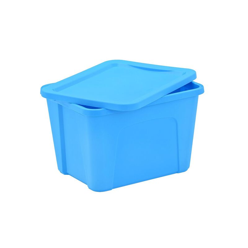3 Cajas De Almacenamiento Livenza Azul De 68 L image number null