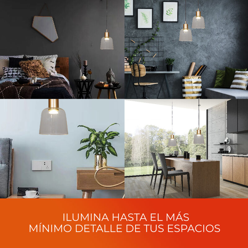 L&aacute;mpara Colgante LED de Cristal 1.50 m de Altur... image number null