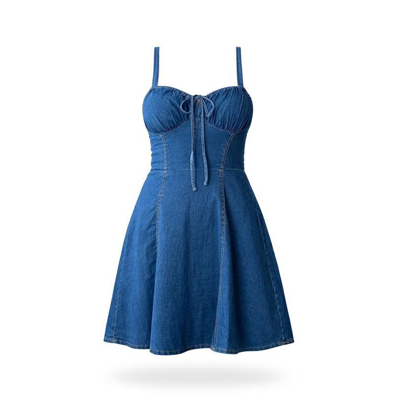 Vestido Campesino Mezclilla image number null