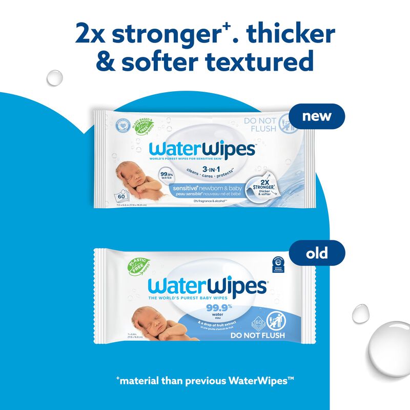 Toallitas H&uacute;medas Waterwipes Sensitive+ Para Re... image number null