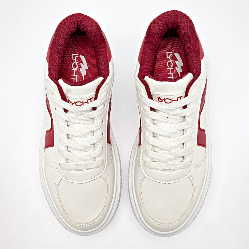 Lycht tenis para mujer blanco rojo cod 140595-E image number null