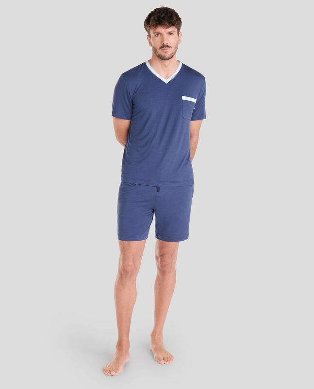 Pijama de Modal Marino image number null