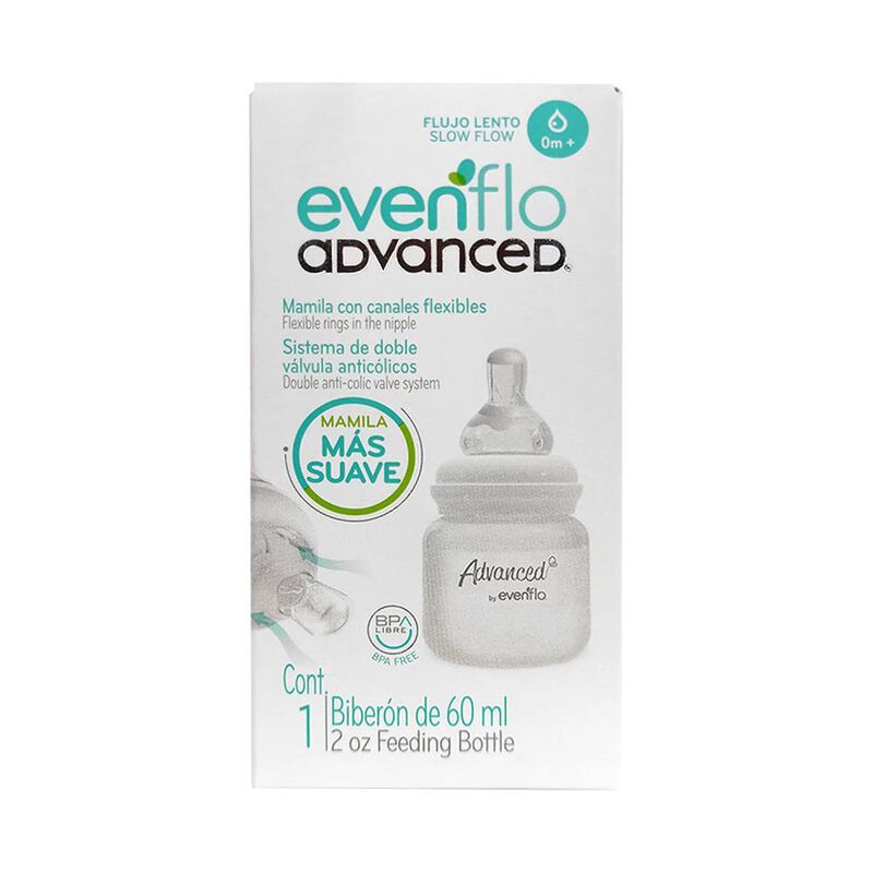 Biberon Evenflo Advance 60 Ml Flujo Lento image number null