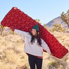 Bajo Sleeping Pad Individual Inflable Para Camping Altos Rojo Teton