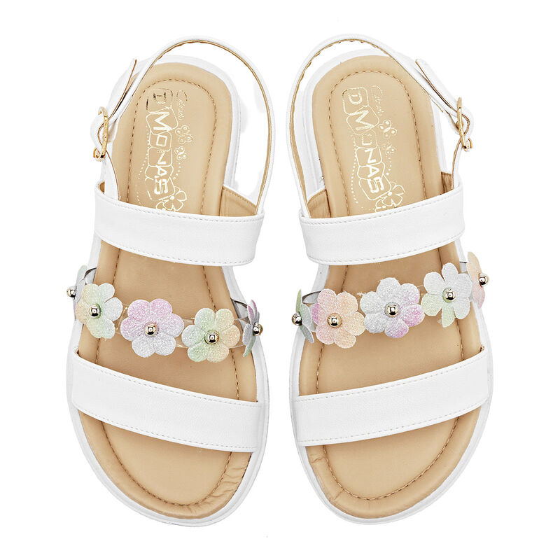 D'monas Sandalia Para Ni&ntilde;a Blanco Multicolor Co... image number null