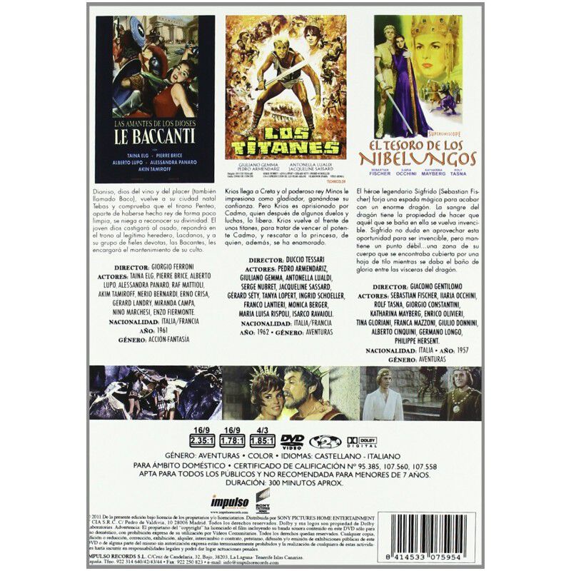 Grandes Films Cl&aacute;sicos: &Eacute;pico Y Mitol&oacute;gico (vol... image number null