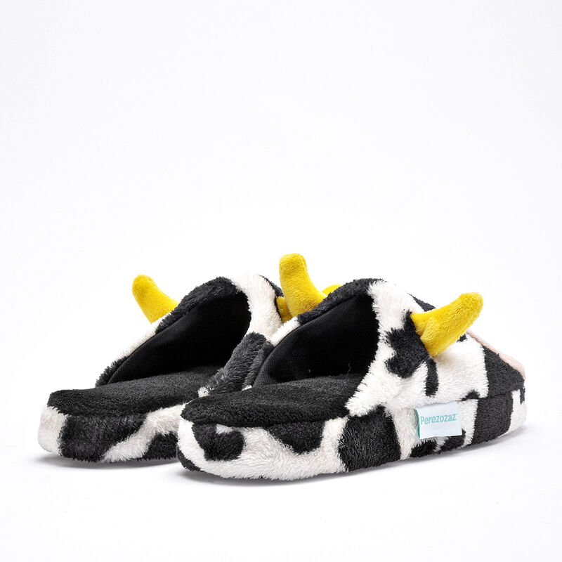 Huarachetas Pantufla para ni&ntilde;a negro blanco BAJ... image number null