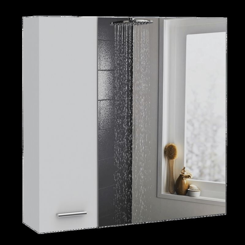 Gabinete Para Baño Caribe Blanco Con Espejo Vir... image number null