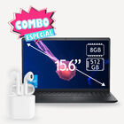 Combo Laptop Dell Touch 15.6" Core I5 13th Gen 512gb 8gb Ram Negro 5315blk-pus + Audifonos Bluetooth
